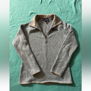 Patagonia Women's Better Sweater 1/4 Zip Heather Gray Size Xsmall‎